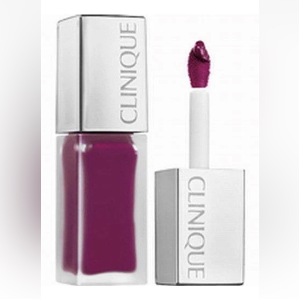 Clinique Pop Liquid Matte Lipstick + Primer 'Black Licorice Pop' New Full Size
